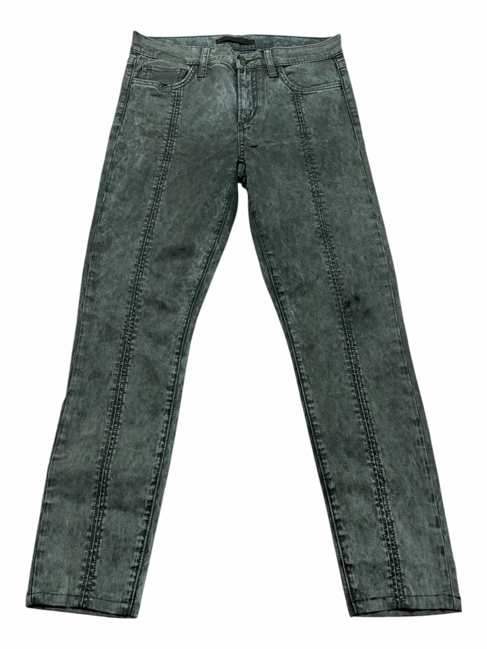 Joe's Jeans Acid Wash The Icon Mid Rise Front Seam Skinny Ankle Jeans Size 28